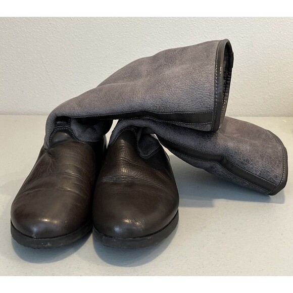 Women’s Patricia Green Collection Made In Spain Leather Gray Brown Boots Size 7 - Picture 15 of 16